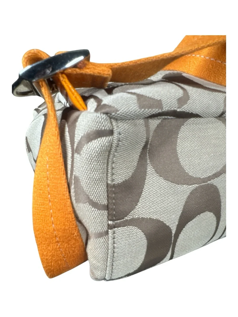 COACH Signature Stripe Canvas Backpack